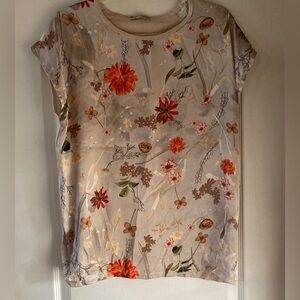 Zara floral top sz L